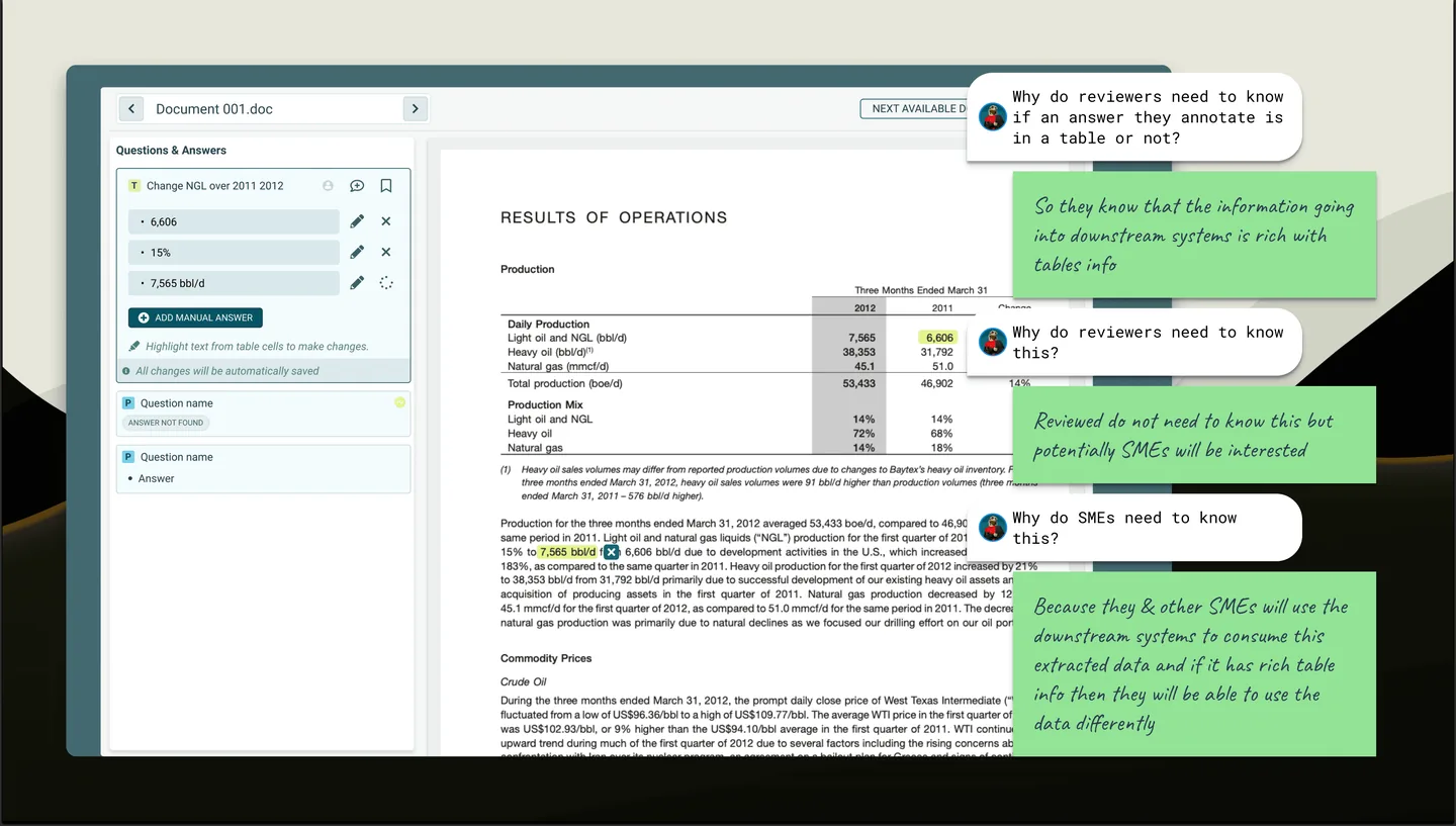 Extract accurate data from Tables